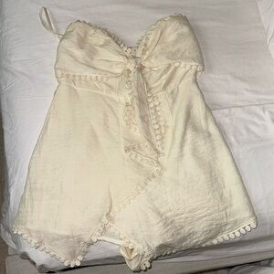 Cream romper dress